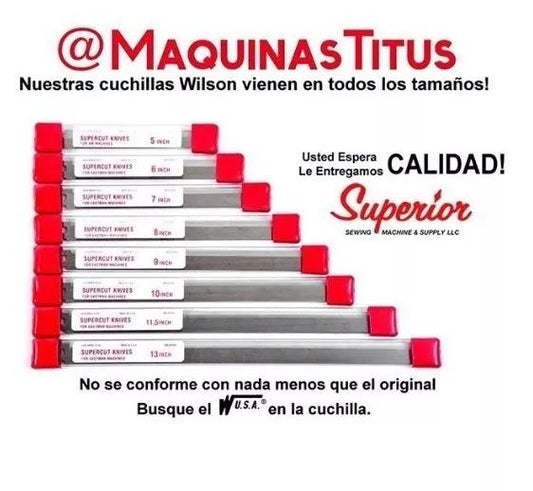 Cuchilla Para Cortadora Vertical De Tela 8 Pulgadas - Commercio