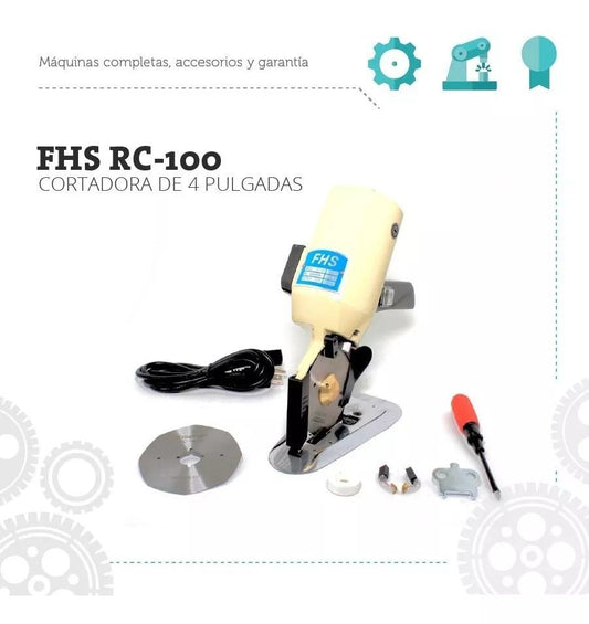 Cortadora De Tela Circular Textil FHS RC -100 4" Textil - Commercio