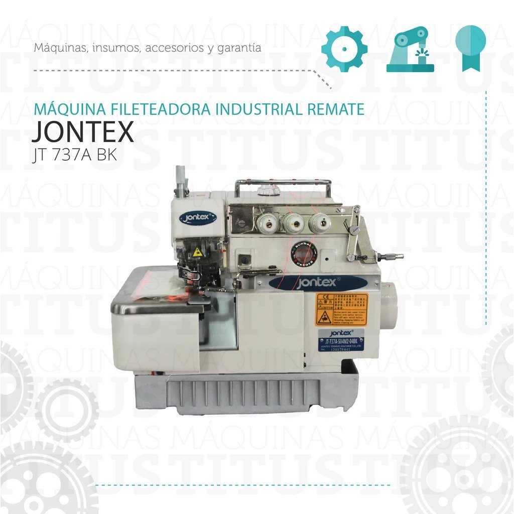 Fileteadora Mecatronica Jontex JT 747 A/D BK Remate - Commercio