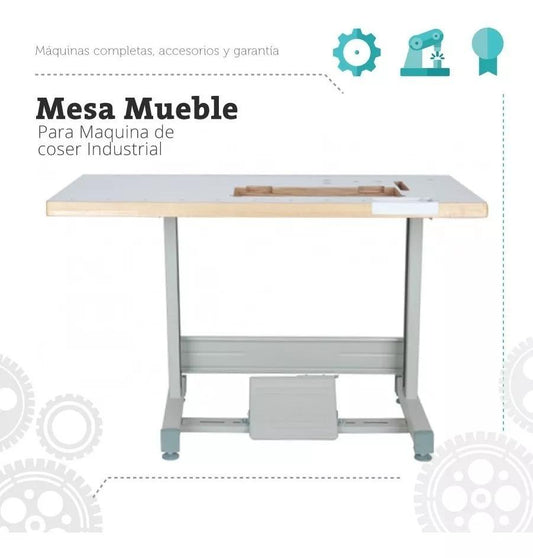 Mueble Mesa Maquina De Coser Industrial Nacional - Commercio