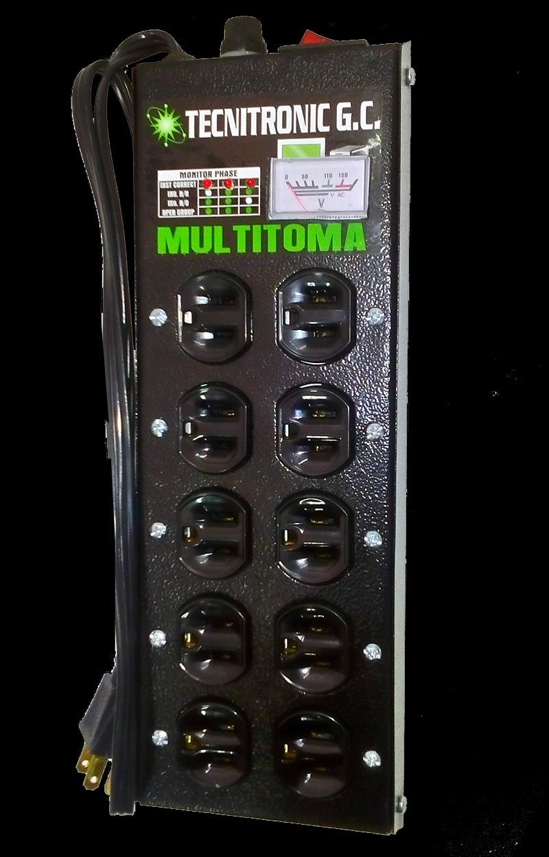 Multitoma 10 Puestos Extension Electrica Toma - Commercio