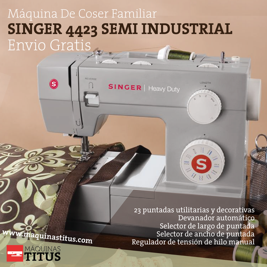Singer 4423 Semi Industrial Heavy Duty Maquina De Coser - Commercio