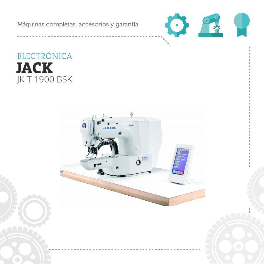 Presilladora Electrónica Jack Jk T 1900 Bsk Máquina De Coser - Commercio